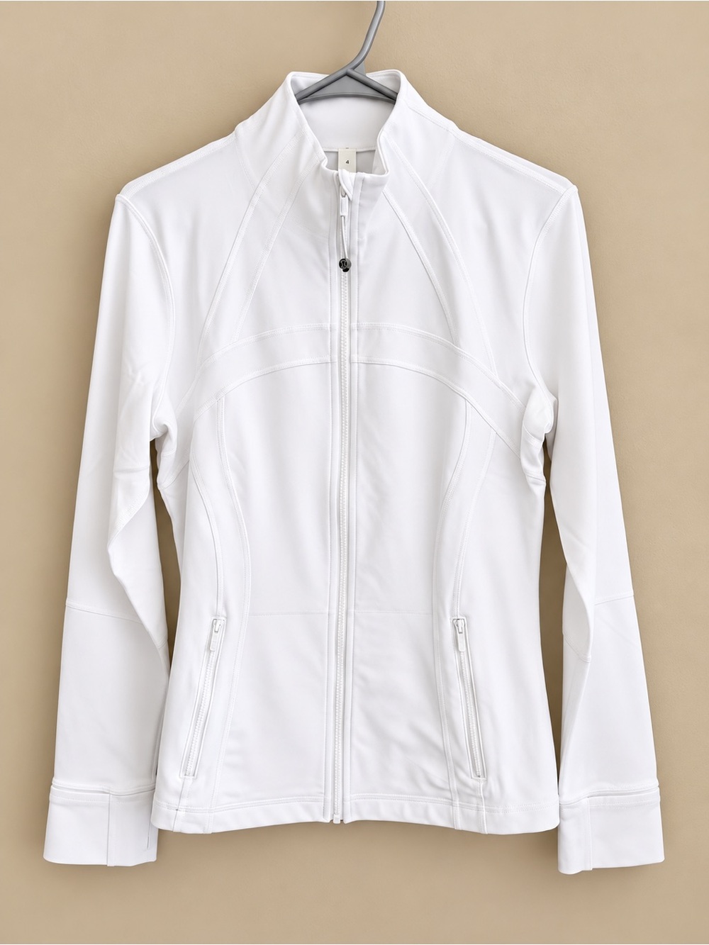 Lululemon Define Jacket Luon White Size 12 NWT Full Zip $118